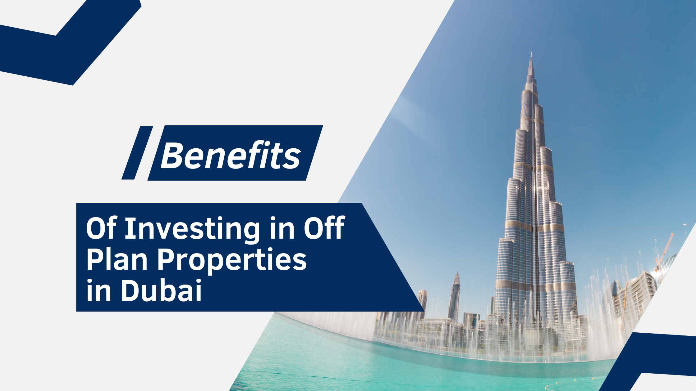 benefits of investing in off plan